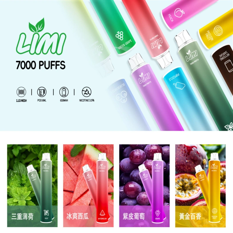 LIMI 7000 PUFFS 發光拋棄式電子煙主圖_副本