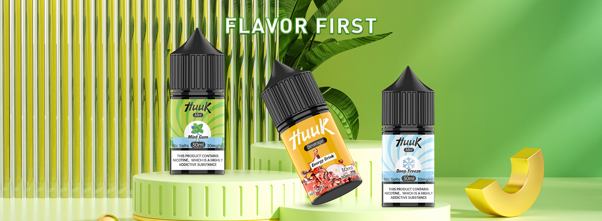 MEHA HUUK 魅嗨・虎克煙油 多種系列選擇 購買十瓶贈送HUUK虎克註油式主機套装