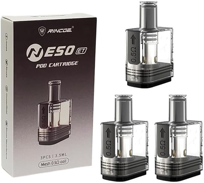 RINCOE NESO ET 空倉|原廠網狀線圈・MTL / RDL 雙阻值煙彈(三入裝)