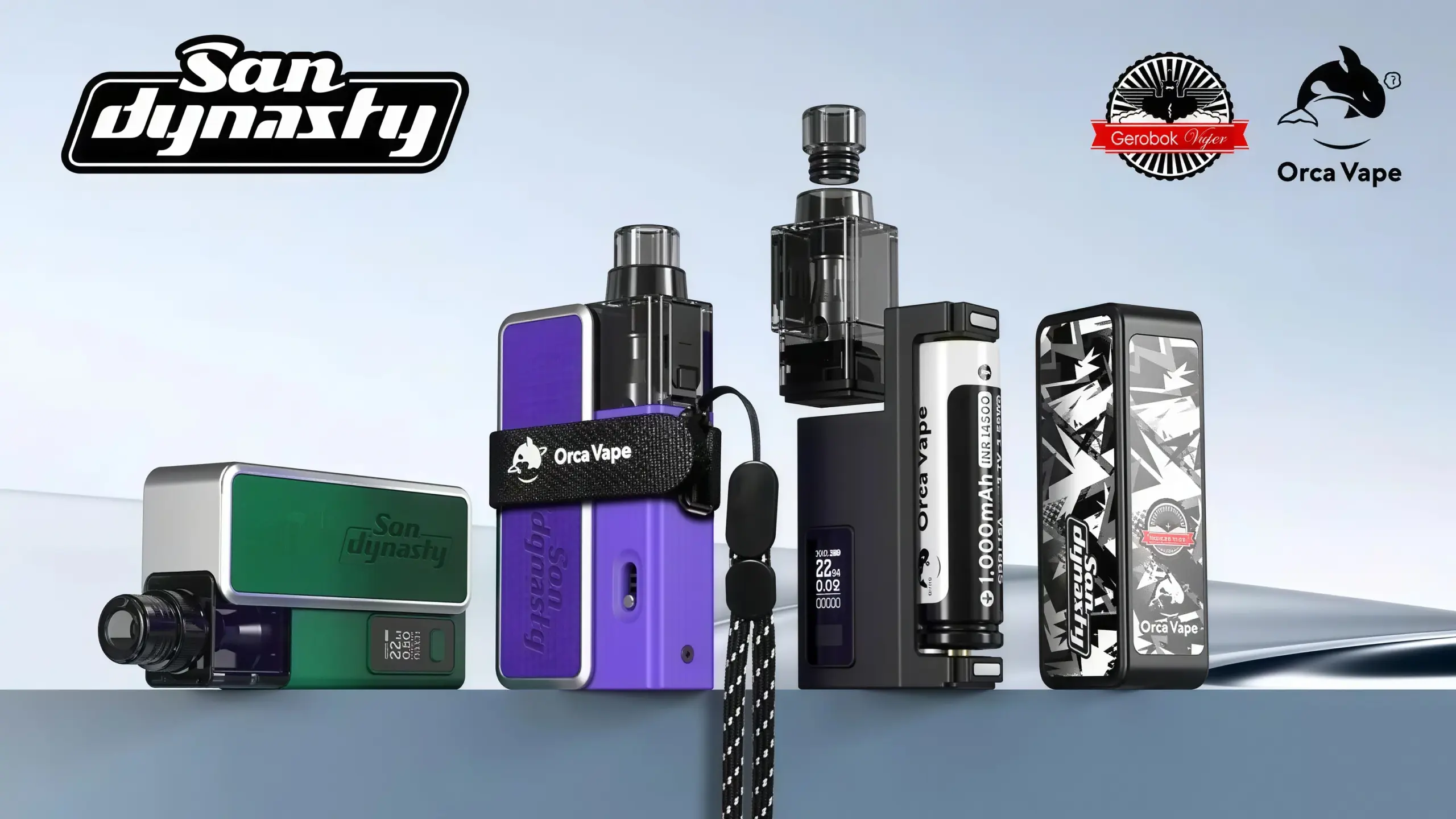 San Dynasty 小海豚主機 30W｜可更換電池 × 可調氣流 × 2ml 全阻值兼容