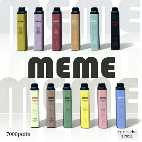 韓國 MEME 7000口拋棄式電子煙｜7000口長效續航 × K-Style棉芯穩定口感